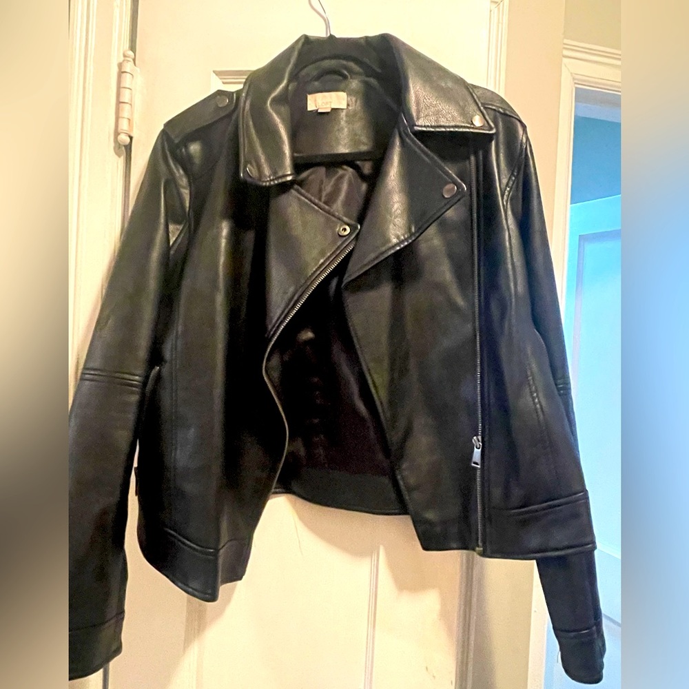Loft Black leather jacket